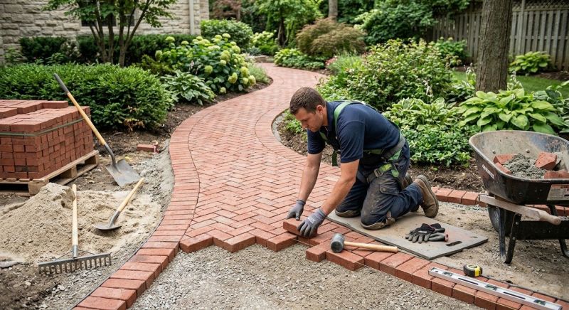 Brick Hardscaping Installation in Stamford, CT
