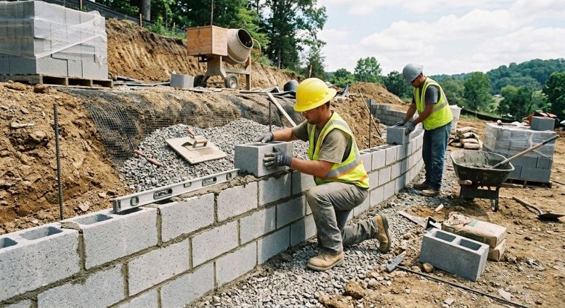 Block Wall Installation in Worcester, MA