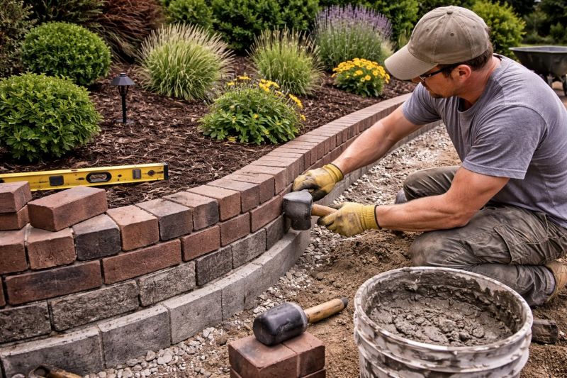 Brick Hardscape Installation in West Hartford, CT