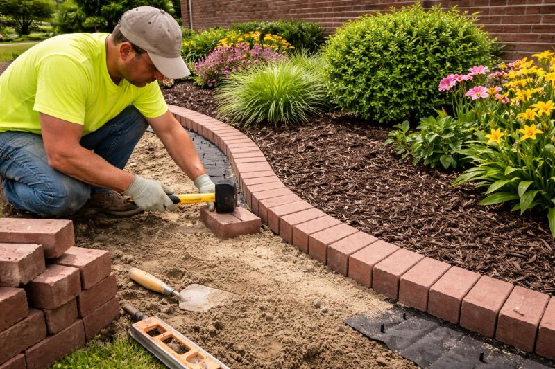 Brick Hardscape Installation in Worcester, MA