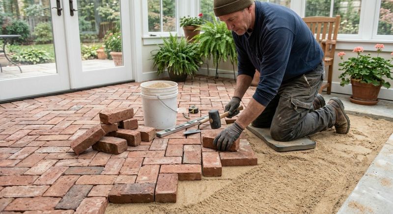Brick Landscaping Installation in West Hartford, CT