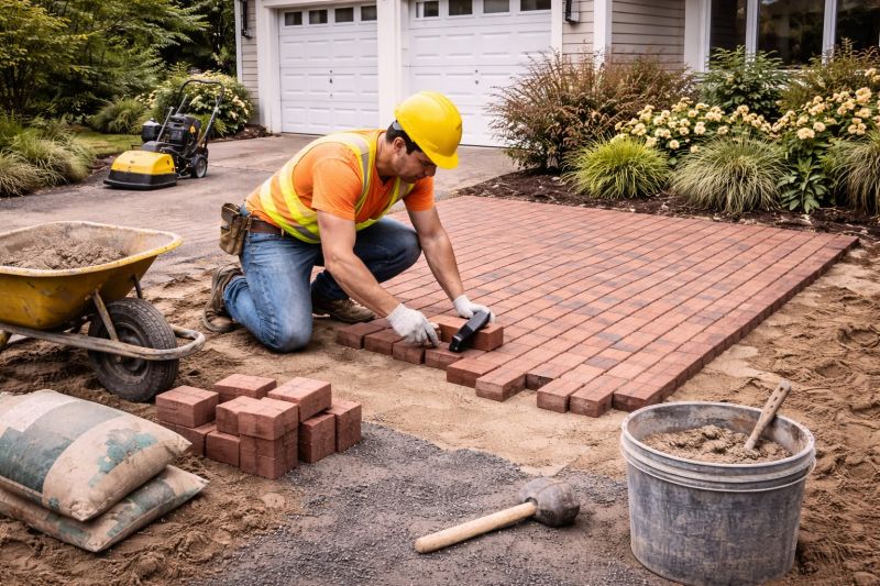 Brick Paving Installation in Worcester, MA