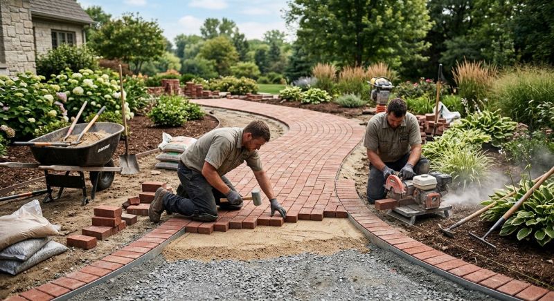 Brick Paving Installation in Worcester, MA