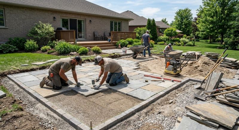 Patio Hardscaping in Boston, MA