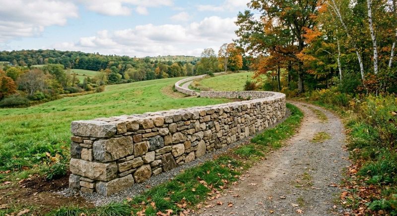 Stone Wall Hardscaping in Norwalk, CT